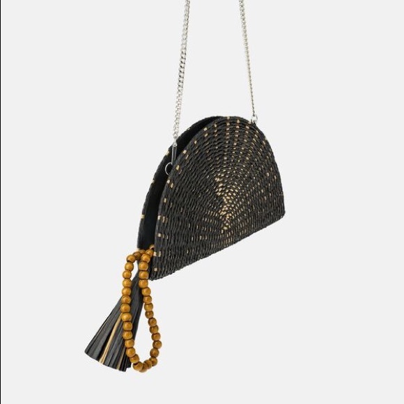 Half Moon 🌙 Natural Clutch / Crossbody Bag - Picture 4 of 8